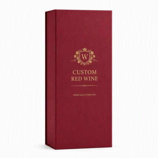 Custom Red Wine Rigid Box