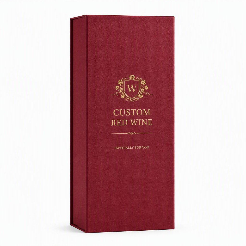 Custom Red Wine Rigid Box