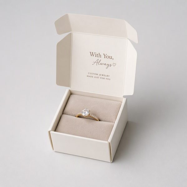 Custom Ring Box with Flocked Insert