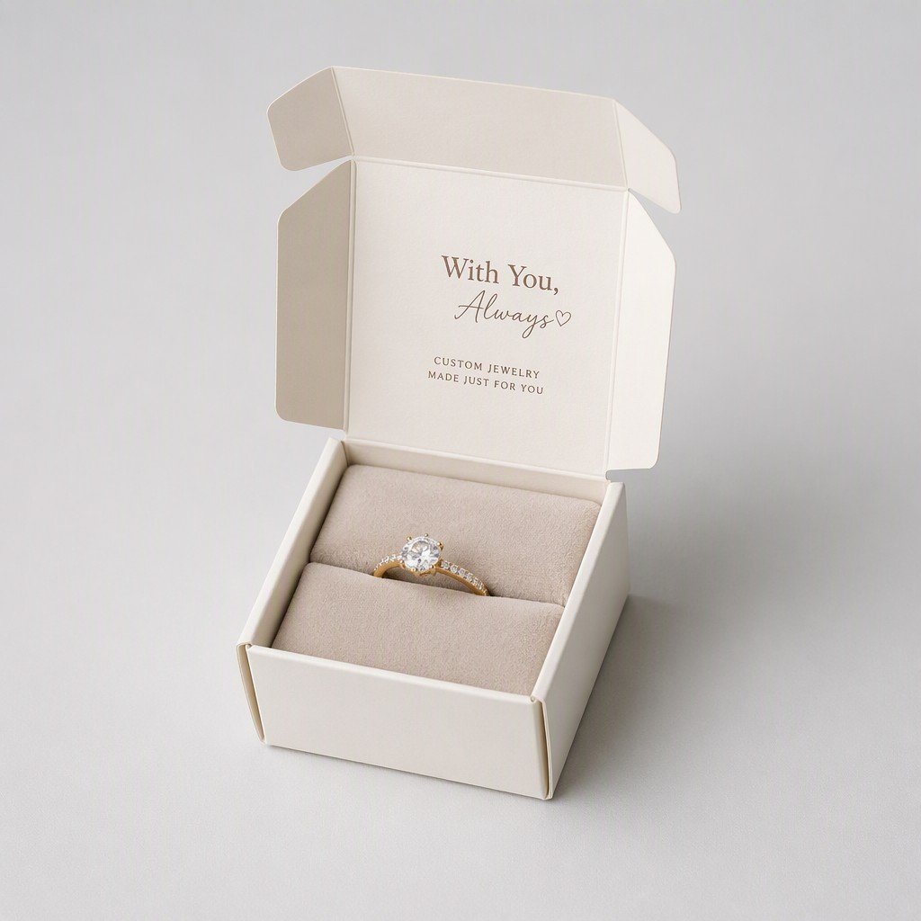 Custom Ring Box with Flocked Insert