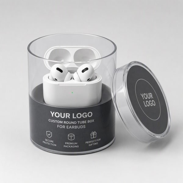 Custom Round Tube Box for Earbuds