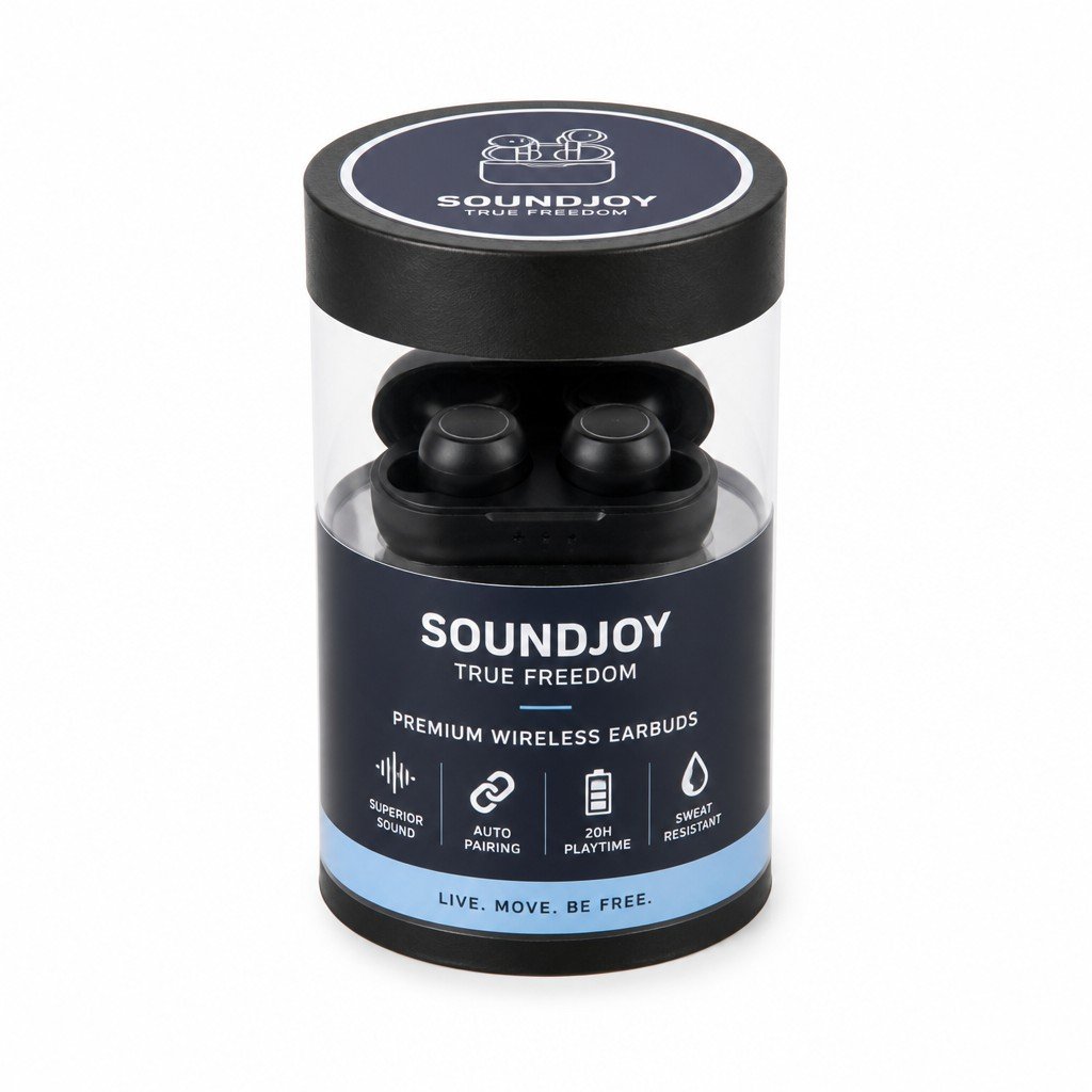 Custom Round Tube Box for Earbuds