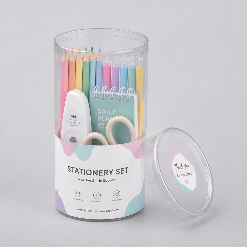 Custom Round Tube Box for Stationery