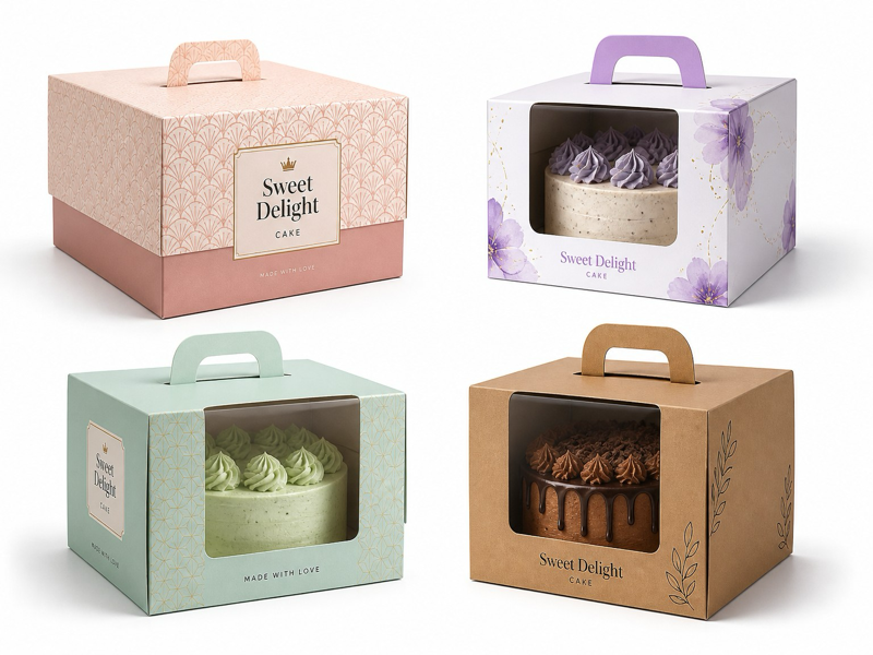 blister cake box samples