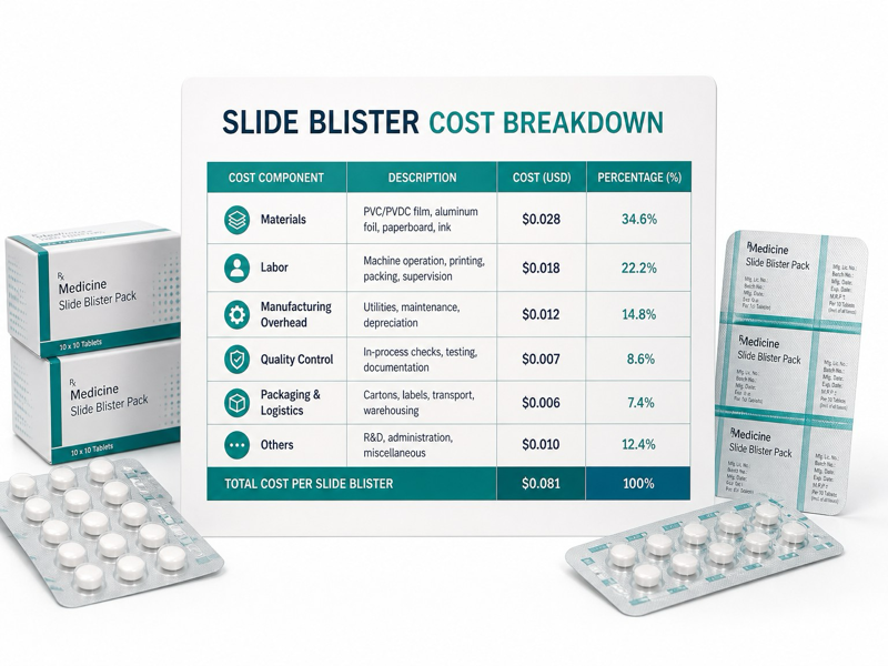 slide blister packaging samples