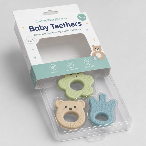 Custom Slide Blister for Baby Teethers
