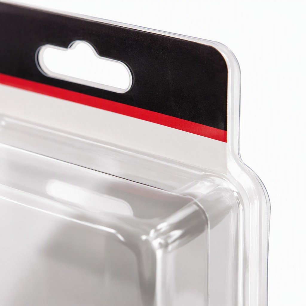 thermoforming detail on custom blister pack