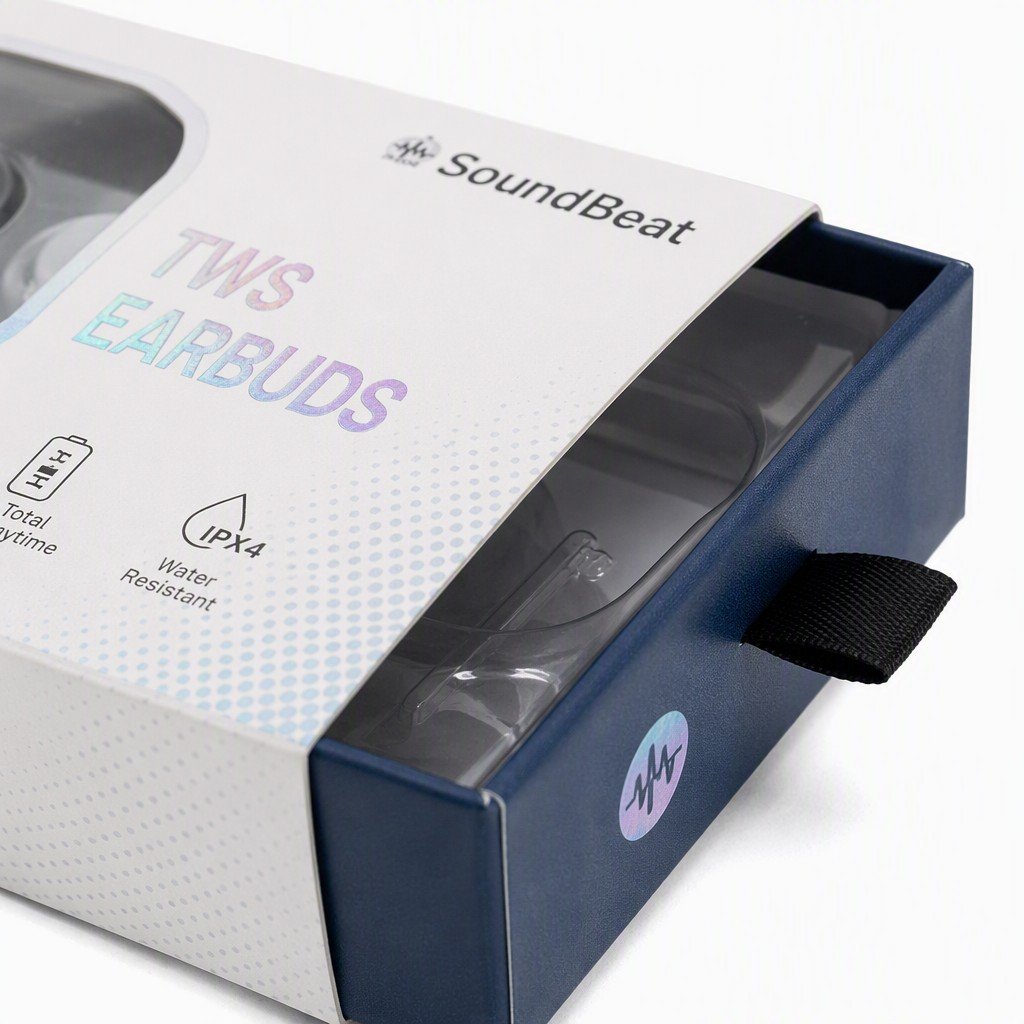 Sliding Blister Packaging Box for Consumer Electronics