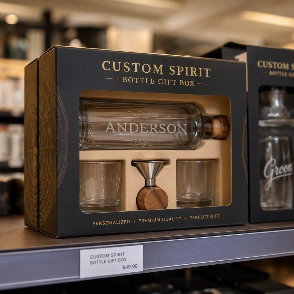 paper box packaging on retail display shelf
