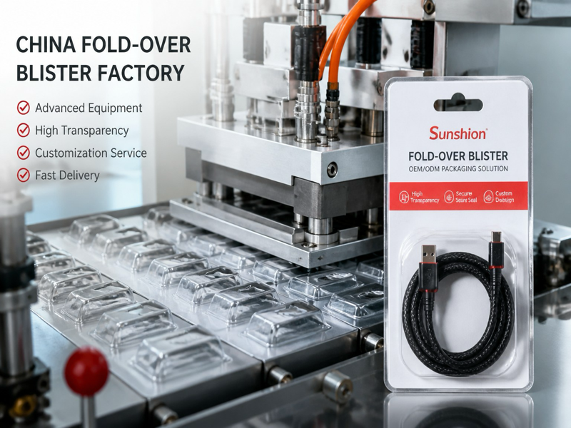 eco fold-over blister packaging