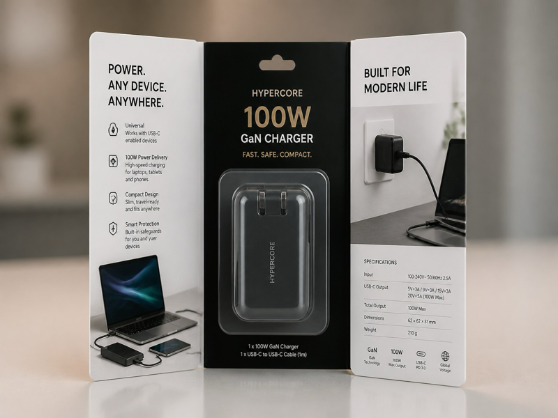 eco tri-fold blister packaging