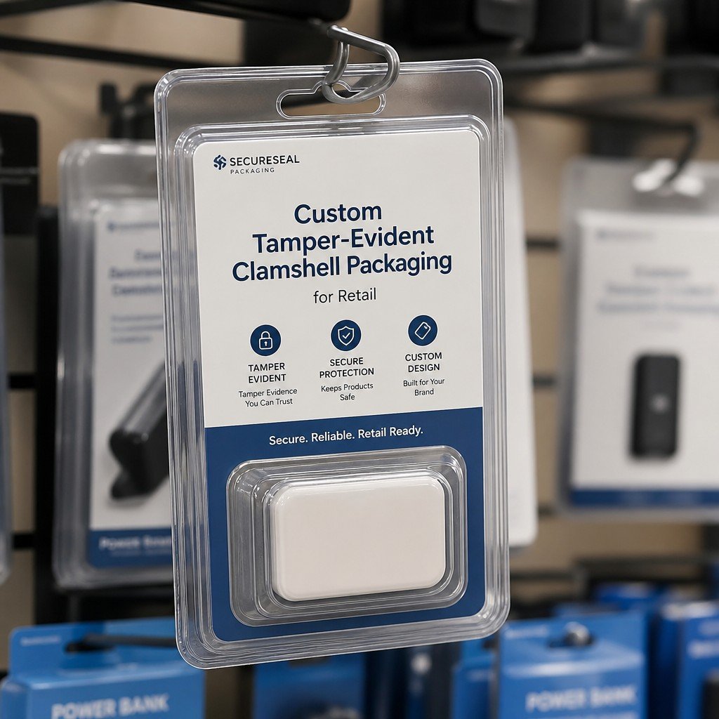 Custom Tamper-Evident Clamshell Packaging for Retail