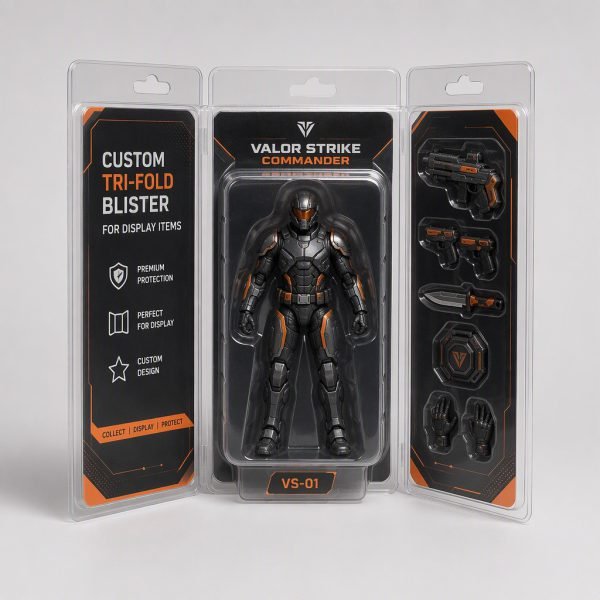 Custom Tri-Fold Blister for Display Items