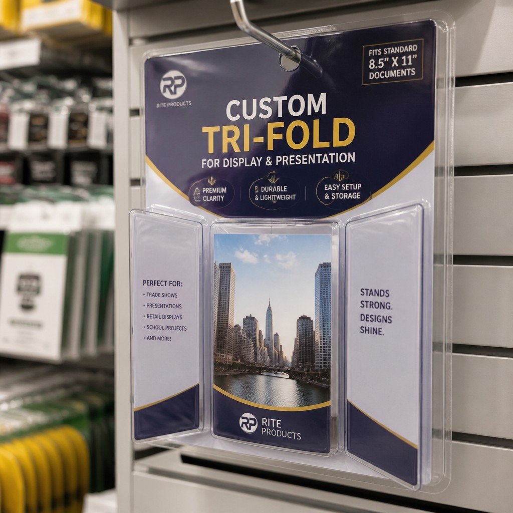 Custom Tri-Fold Blister for Display Items