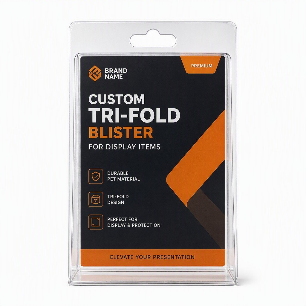 Custom Tri-Fold Blister for Display Items