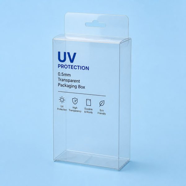 UV Protection 0.5mm Transparent Packaging Box