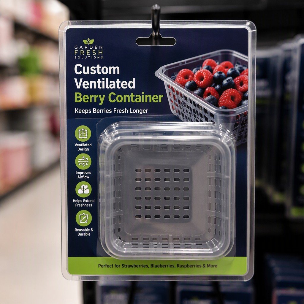 Custom Ventilated Berry Container