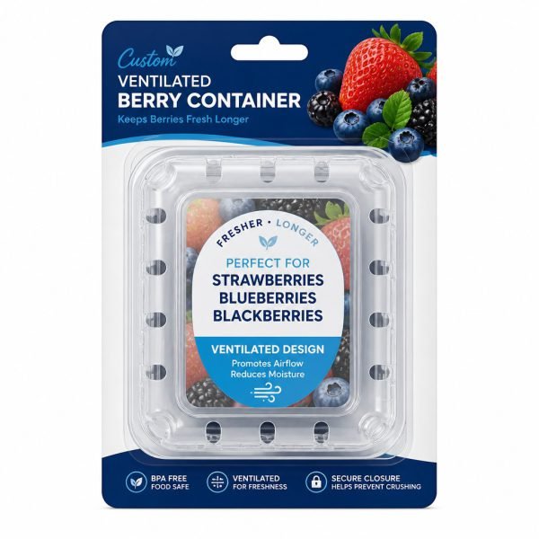 Custom Ventilated Berry Container