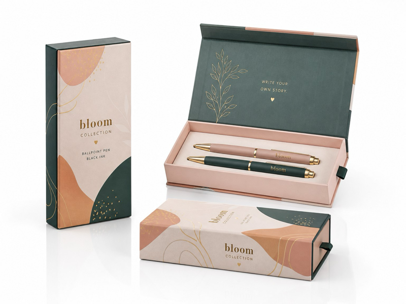 custom printed folding box for wedding