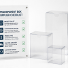 fully transparent plastic box for wedding