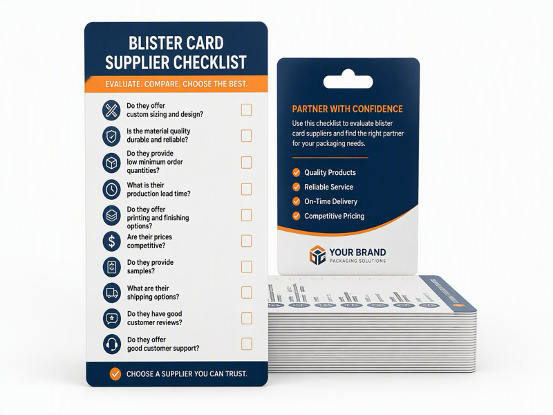 custom blister card packaging