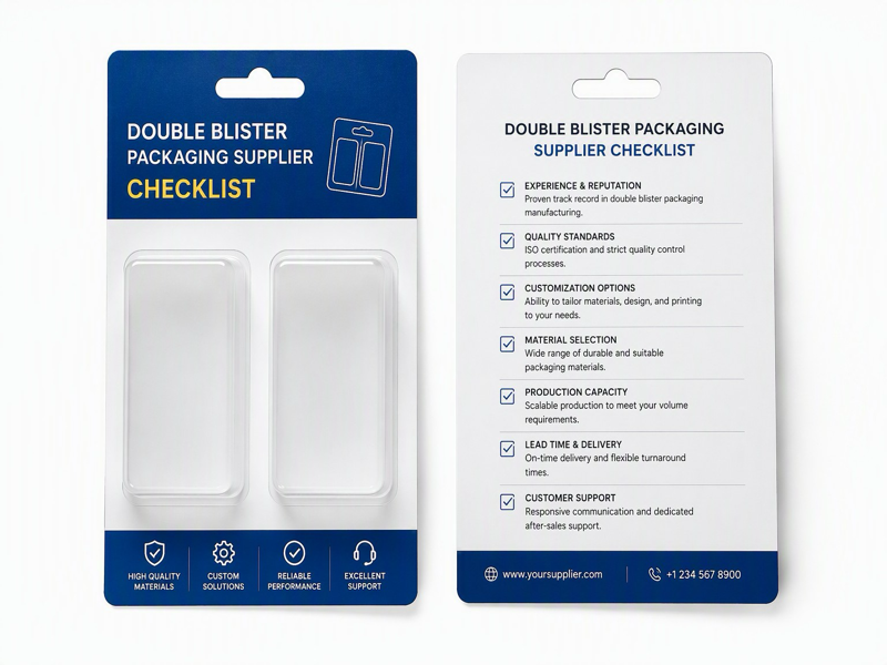 custom double blister packaging