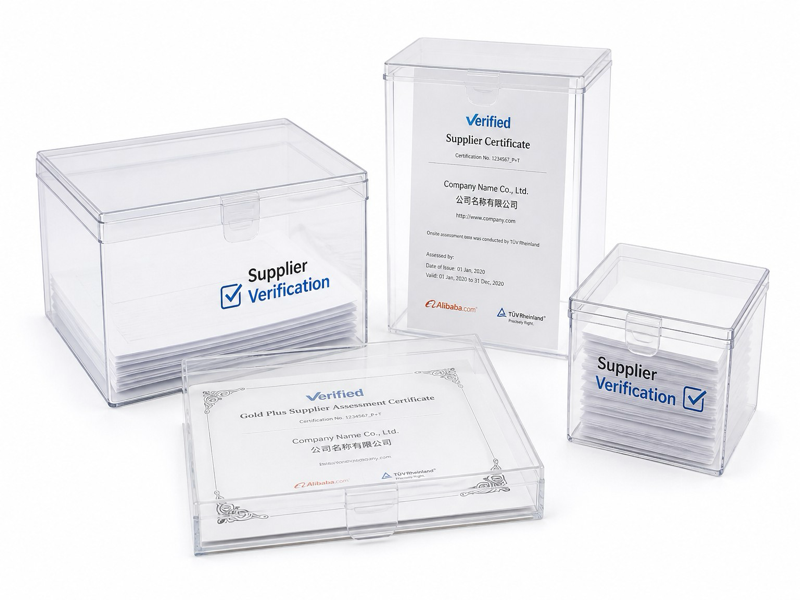 custom fully transparent plastic box