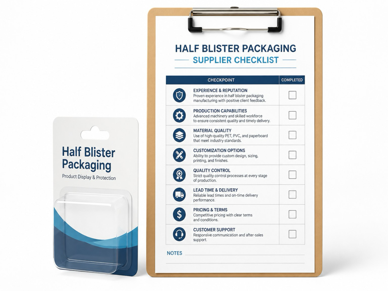 custom half blister packaging