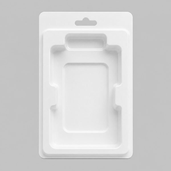 White PET Clamshell Blister Tray Insert Holder