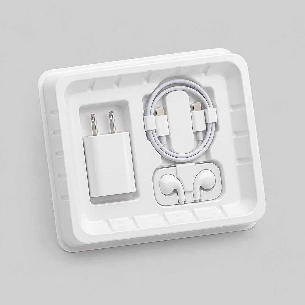 White PET Clamshell Blister Tray Insert Holder